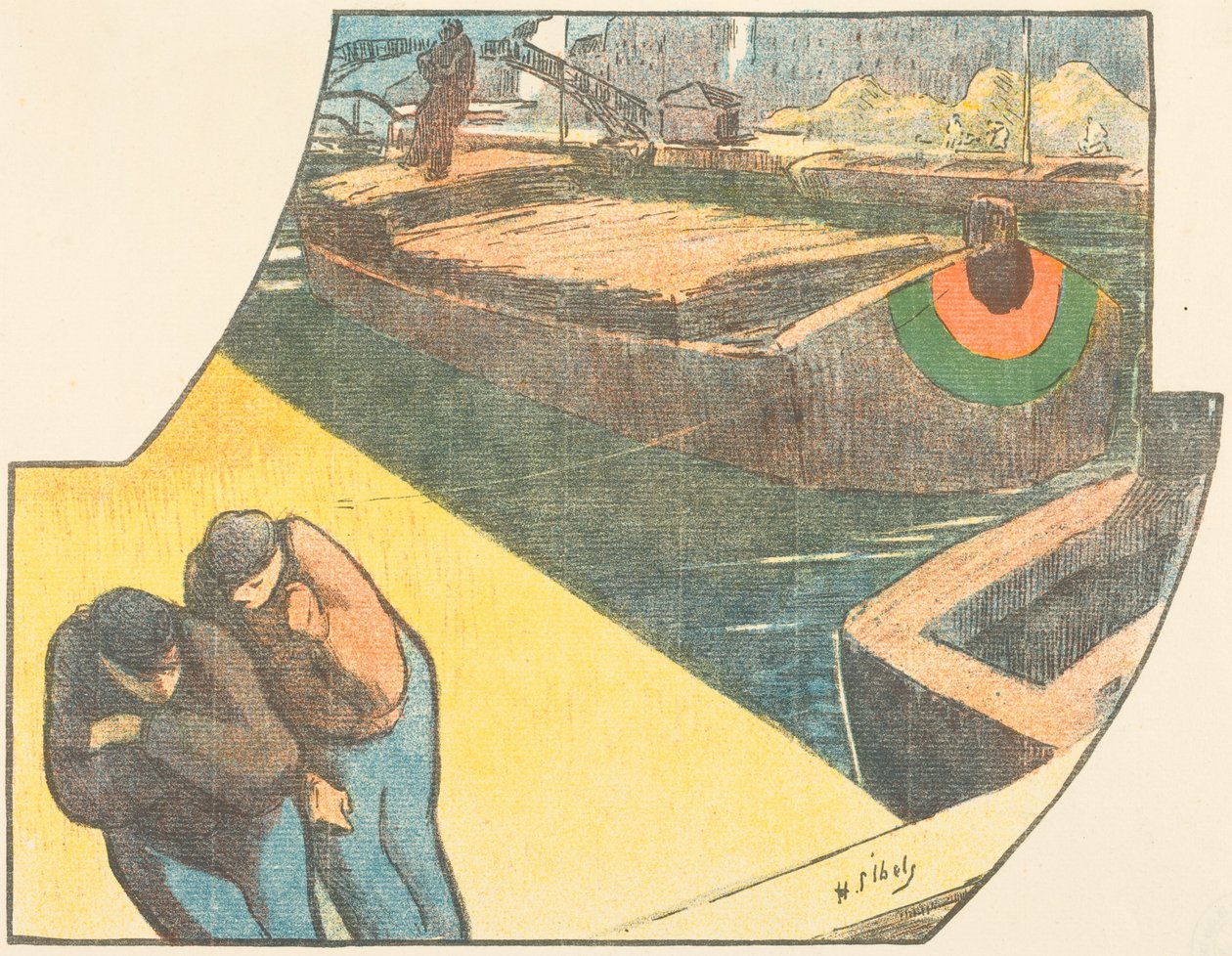 Theaterprogramm für "Boubouroche" und "Valet de coeur (Pikbube)" alkotó: Henri-Gabriel Ibels