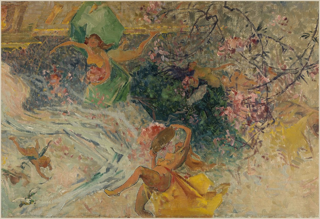 Aubervilliers városháza vázlata: Allegória (a községháza mennyezete) alkotó: Henri Gaston Darien