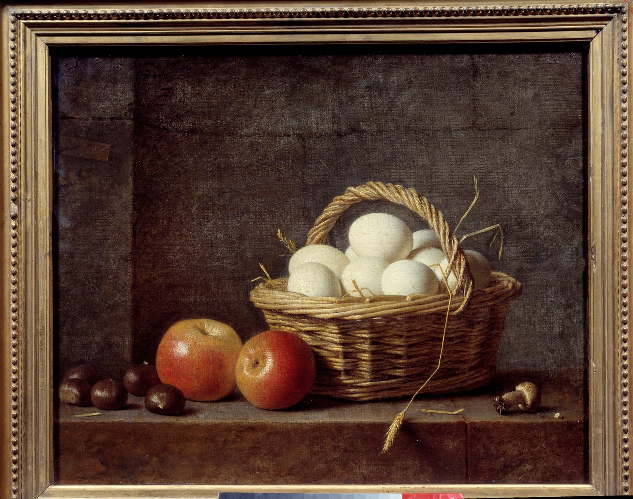 A tojáskosár. Roland Delaporte festménye (1724-1793) alkotó: Henri Horace Roland Delaporte