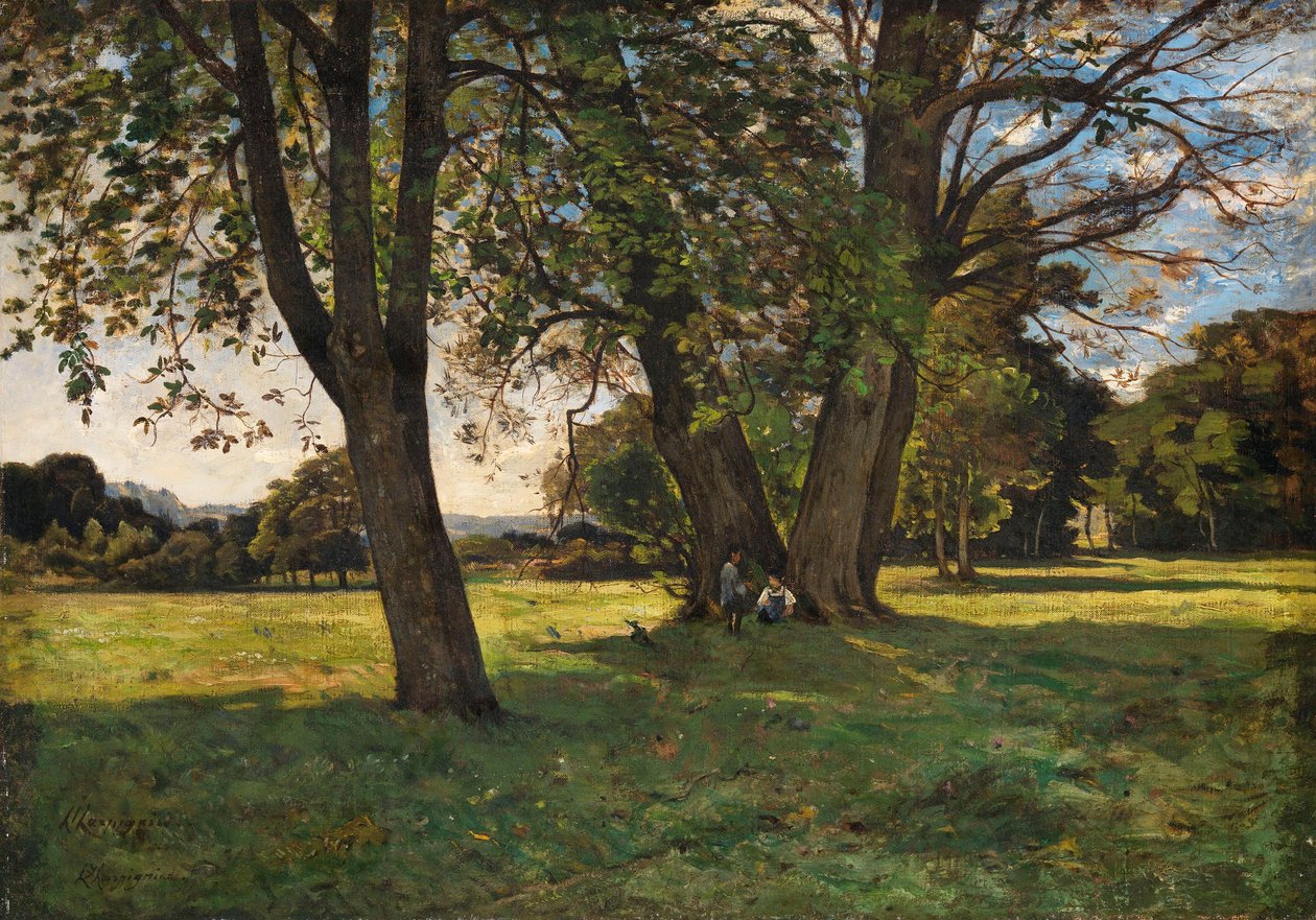 Egy vidéki jelenet alkotó: Henri-Joseph Harpignies