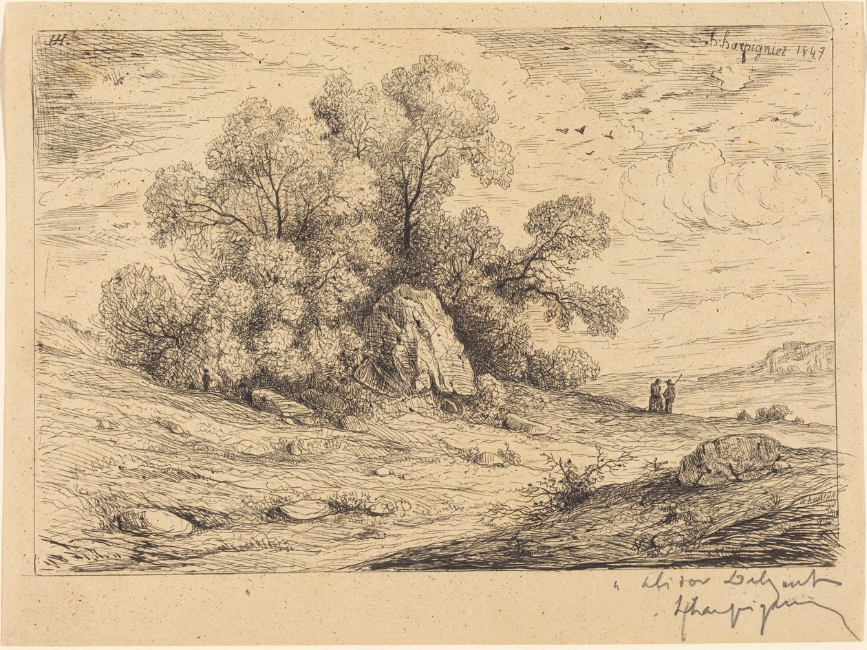 Facsoport sziklákkal alkotó: Henri-Joseph Harpignies