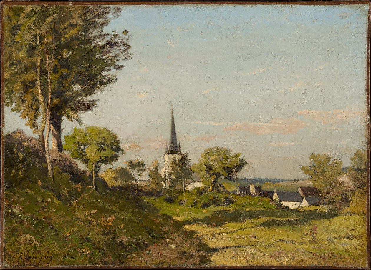 Táj templommal alkotó: Henri-Joseph Harpignies