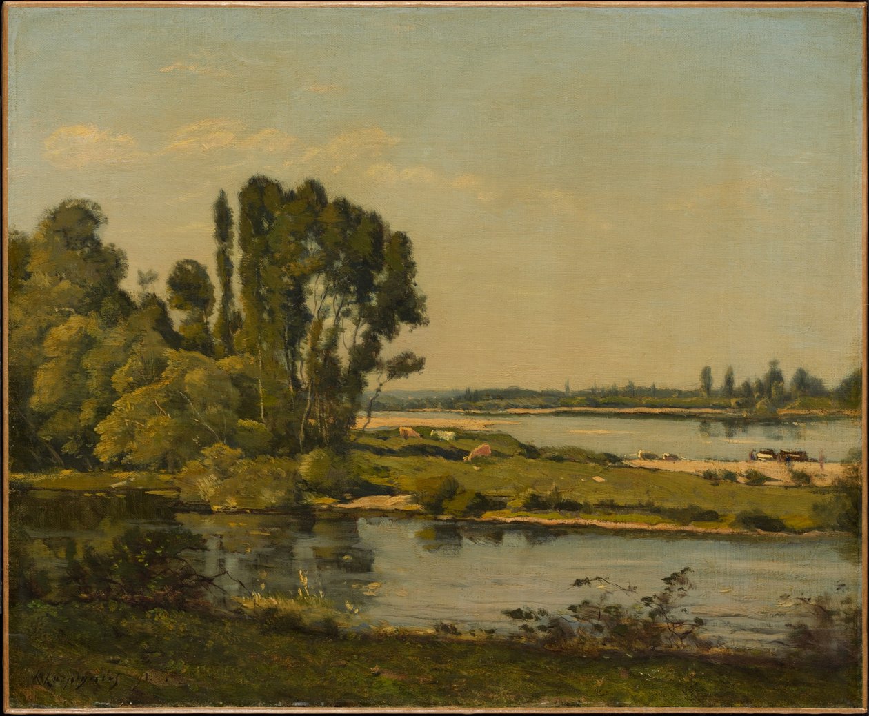 Táj folyóval alkotó: Henri-Joseph Harpignies