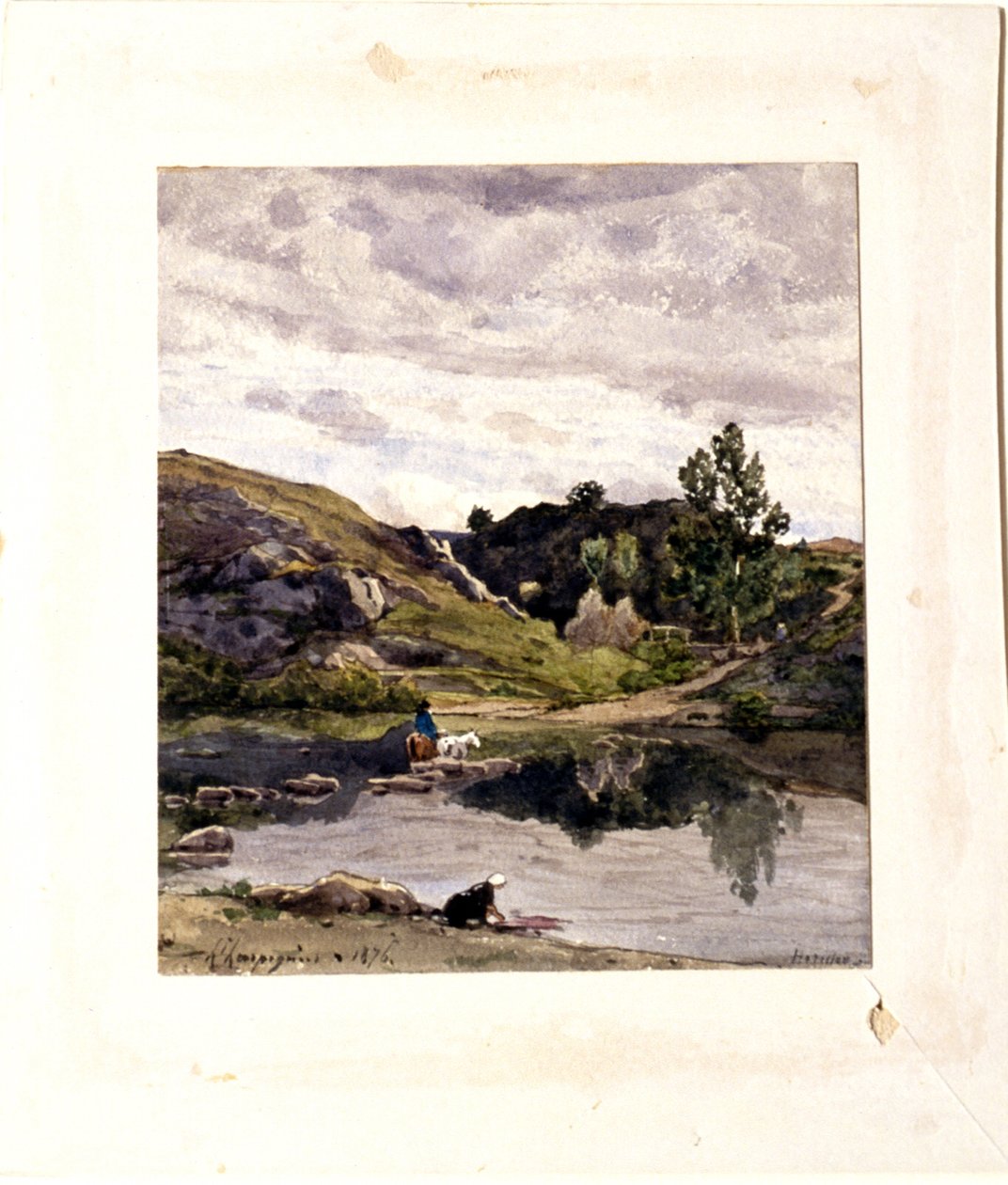 Folyami táj alkotó: Henri-Joseph Harpignies