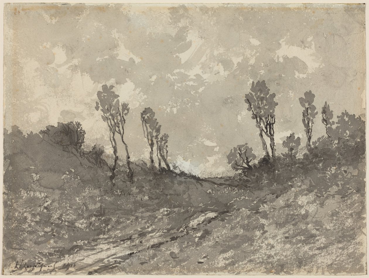 Út Hérisson mellett alkotó: Henri-Joseph Harpignies