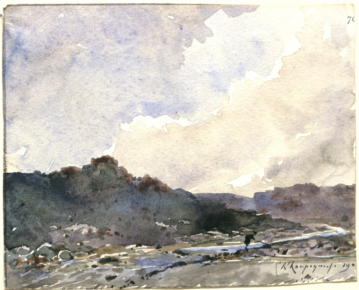 A hegyi patak alkotó: Henri-Joseph Harpignies