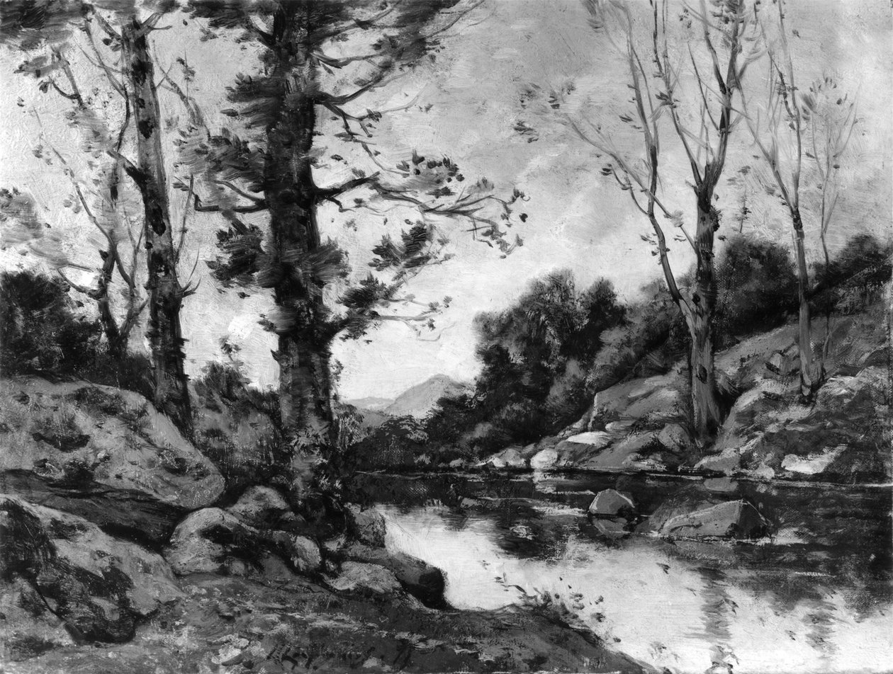 Látkép Hérisson közelében alkotó: Henri-Joseph Harpignies
