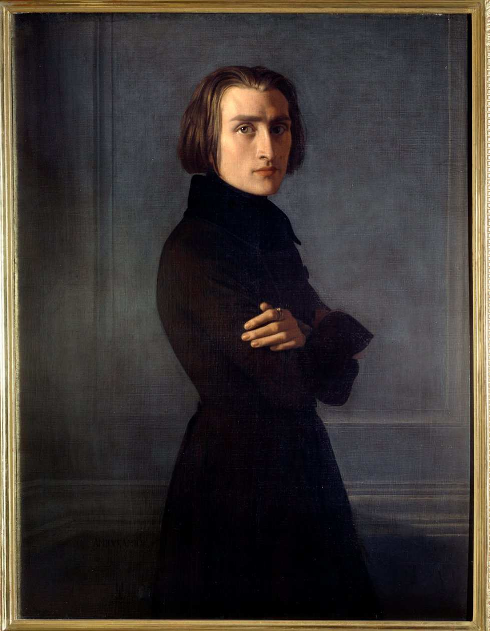 Liszt Ferenc portréja alkotó: Henri (1814 82) Lehmann