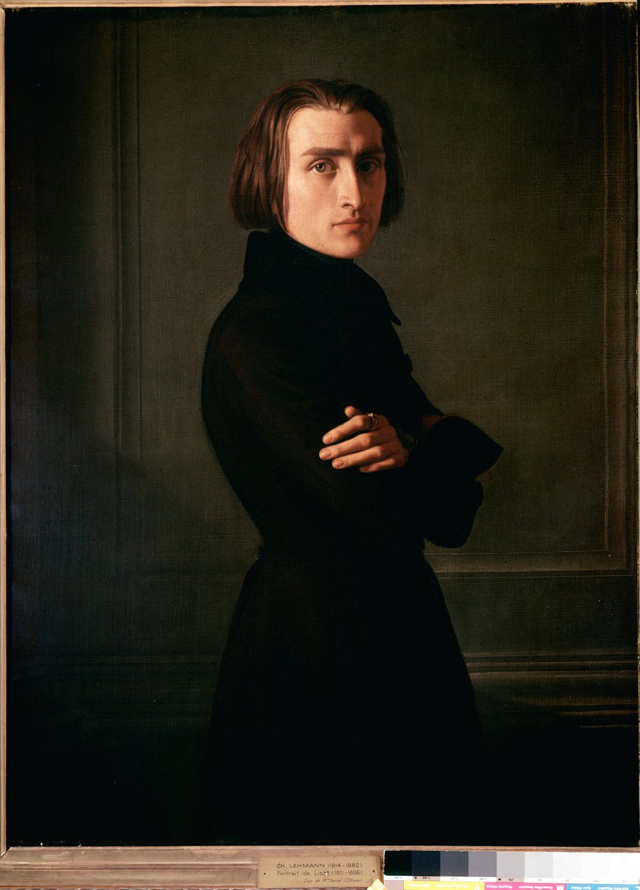 Liszt Ferenc portréja alkotó: Henri (1814 82) Lehmann