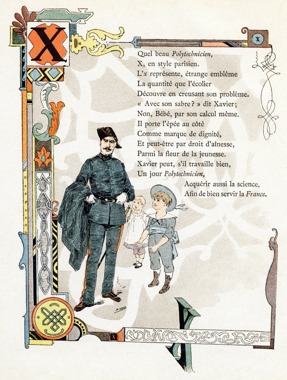 Illusztráció a "Jó példák ábécéje" című könyvhöz, 1890 körül (metszet) alkotó: Henri (1858 1924) Gray