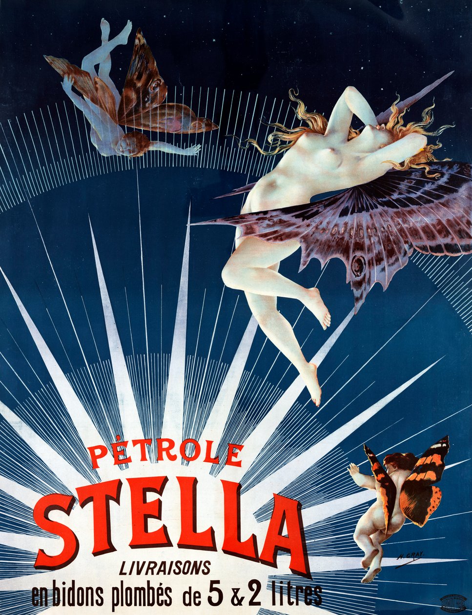 Vintage Petrole Stella poszter alkotó: Henri  Gray