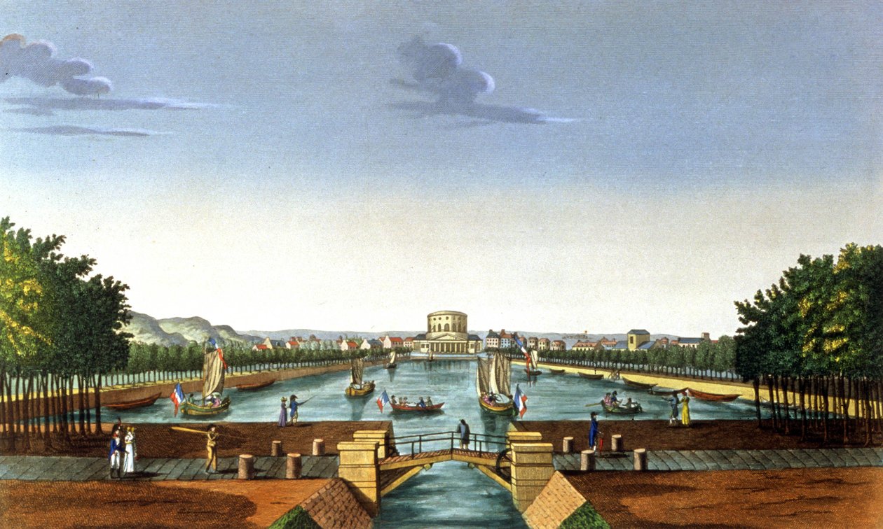Párizs, a Villette-medence alkotó: Henri (after) Courvoisier Voisin