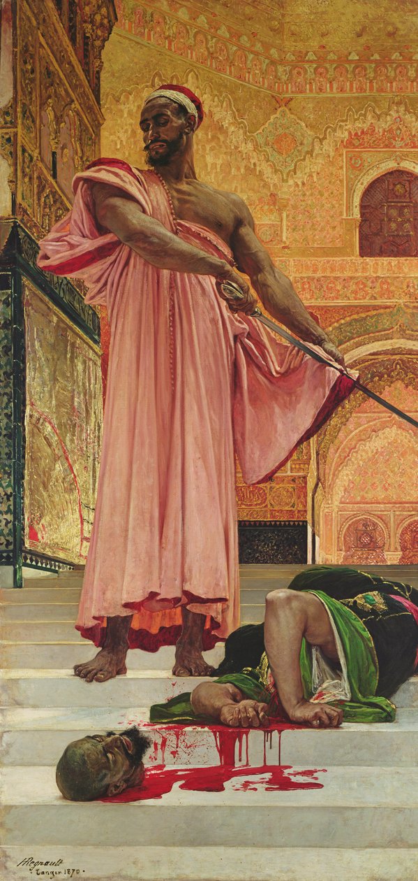 Kivégzés tárgyalás nélkül a mór királyok alatt Granadában alkotó: Henri Alexandre Georges Regnault