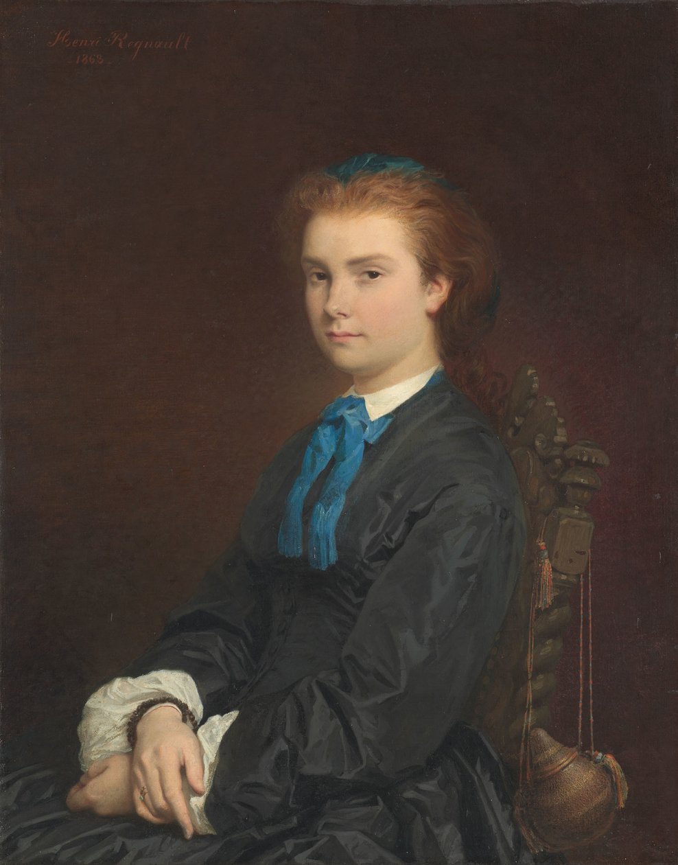 Fiatal nő portréja, 1863 alkotó: Henri Alexandre Georges Regnault