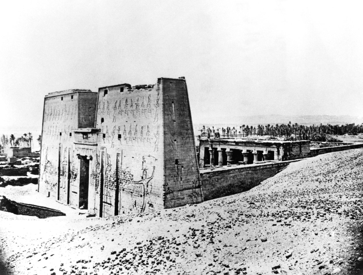 Edfu, Núbia, Egyiptom, 1887 alkotó: Georges Henri Bechard