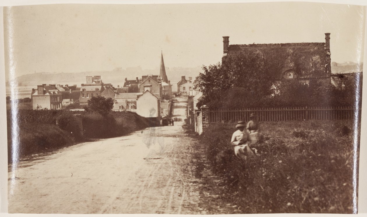 Egy normann város látképe, 1870 körül (albumin nyomat viaszpapírnegatívról) alkotó: Henri Bevan