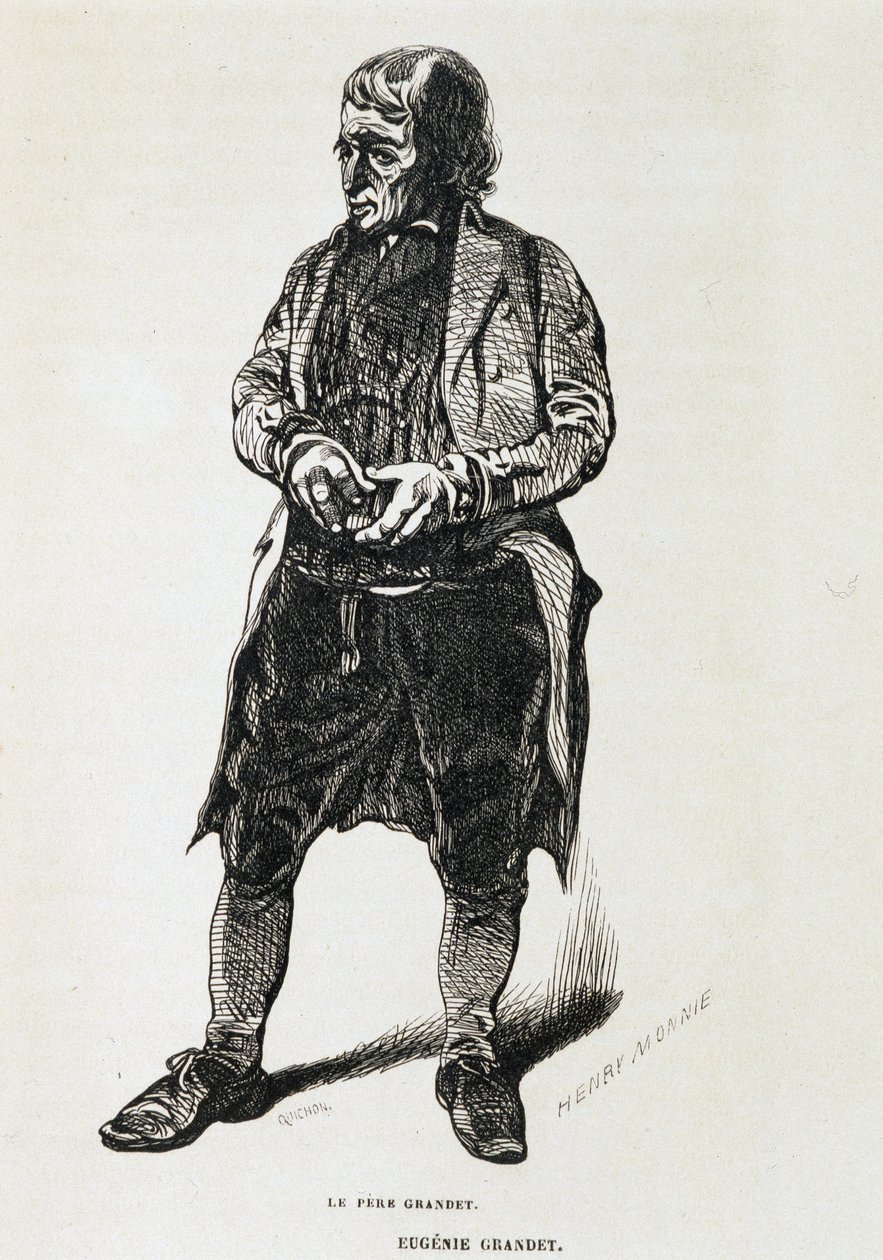 Grandet atya – Balzac „Eugénie Grandet” című művében, ill. Henri Monnier, 1843-as eredeti kiadás alkotó: Henri Bonaventure Monnier