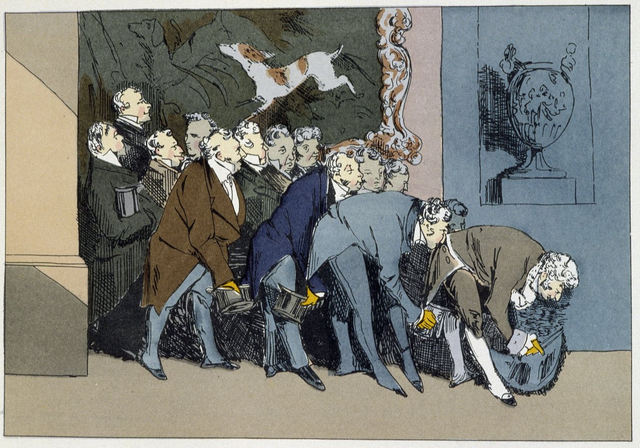 Mr. M. Igazgató, Főnök, Alkalmazottak, Számon felüliek, stb, stb, stb., egy új Kiválóság elismeréseként – Henri Monnier „” Adminisztratív erkölcsökben” alkotó: Henri Bonaventure Monnier