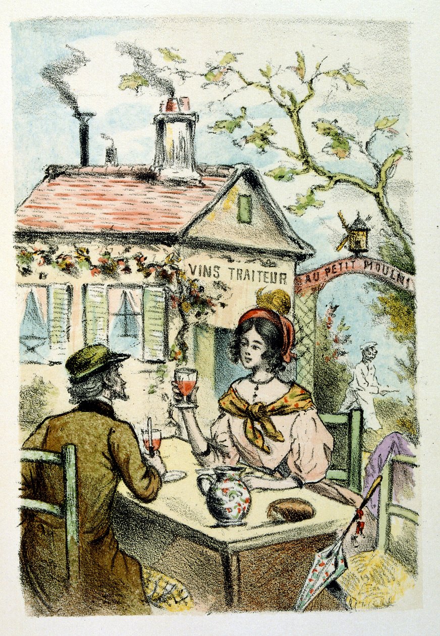 Henri Boutet illusztrációja, Louis-Henri Murger, más néven Henri Murger „Francine