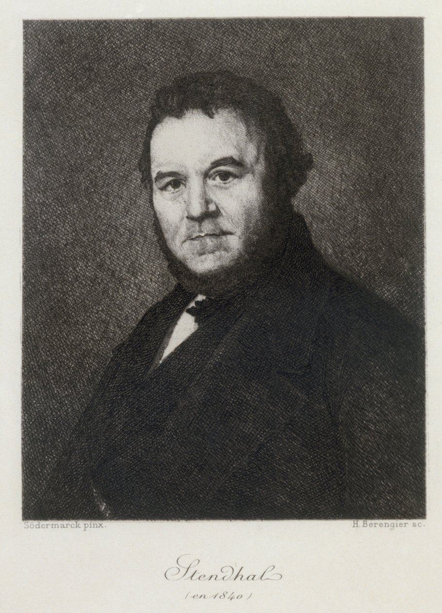 Marie-Henri Beyle portréja, Stendhal 1783-1842 1840-ben. alkotó: Henri Bérengier