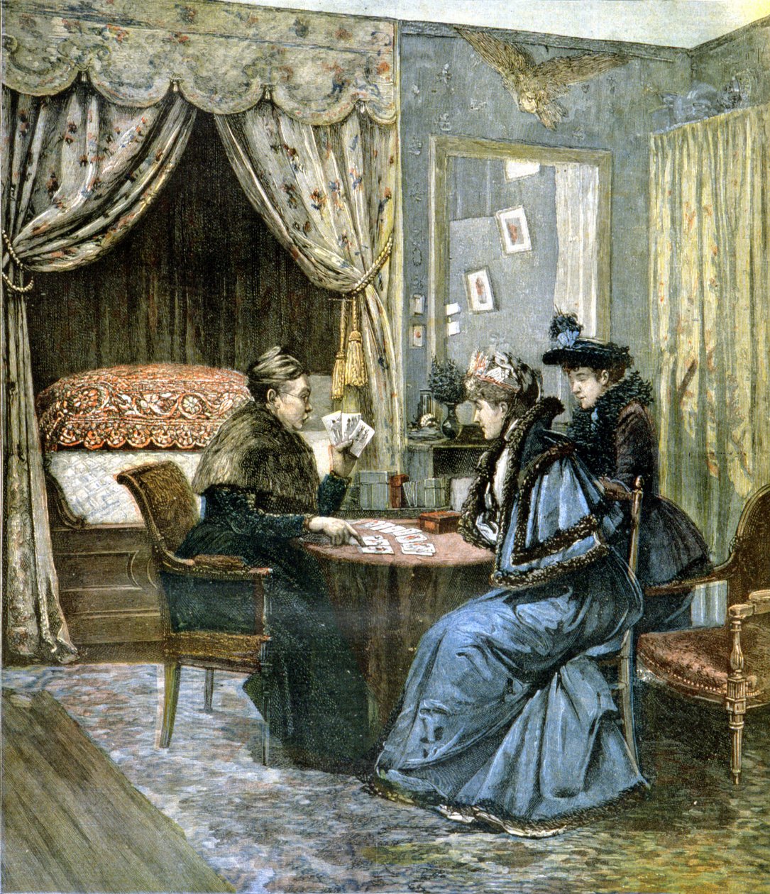 A kártyalövők – H. Cain festményéből, a „Le Petite Journal”-ban alkotó: Henri Cain