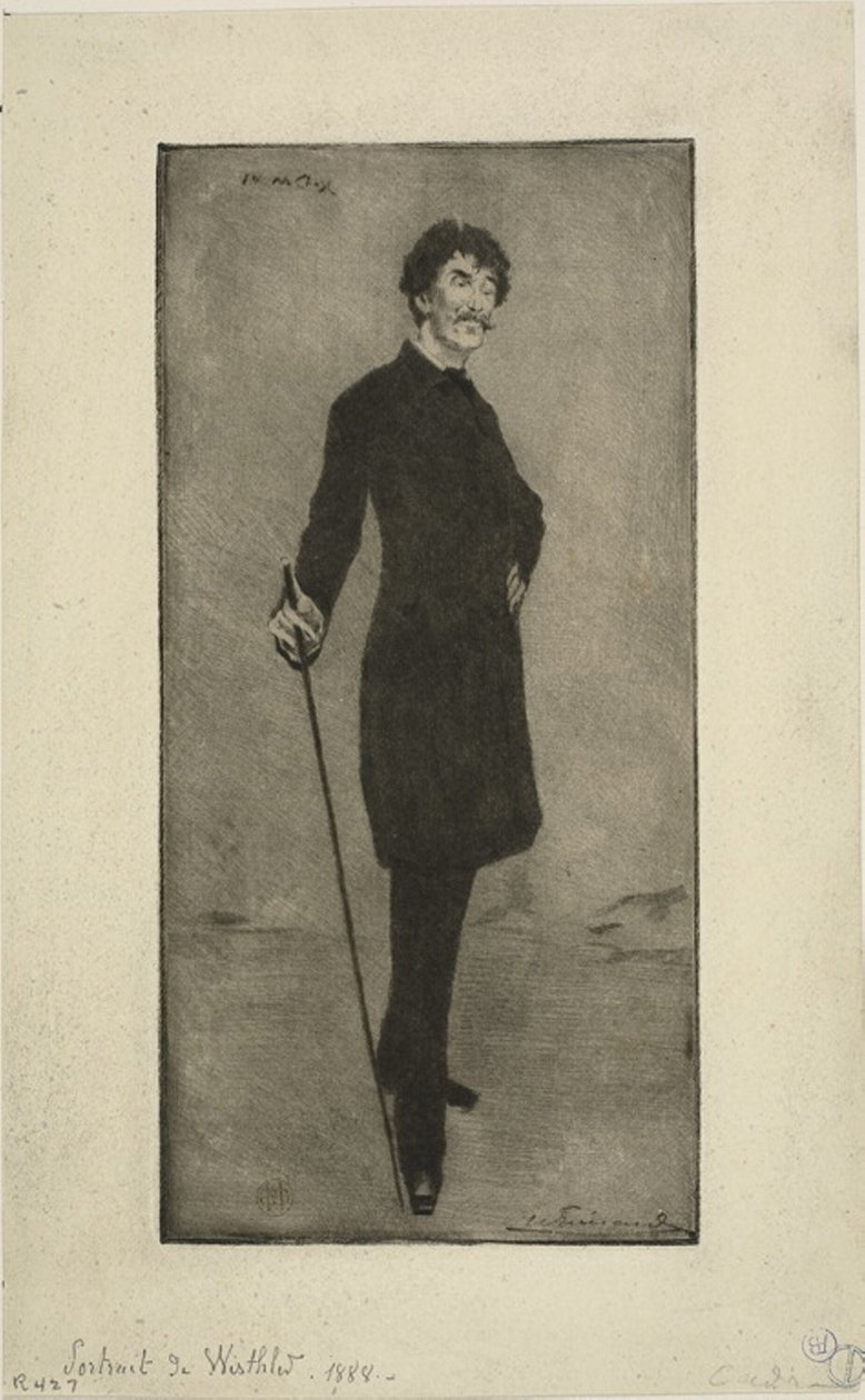 Whistler portréja alkotó: Henri Charles Guérard