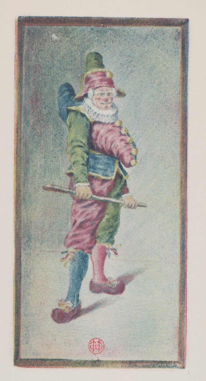 Punchinello, háromnegyed jobbra alkotó: Henri Charles Guérard