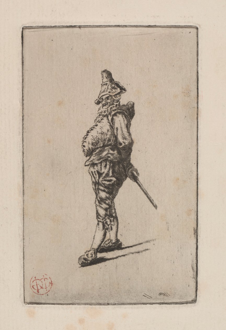 Punchinello, Meissonier után alkotó: Henri Charles Guérard