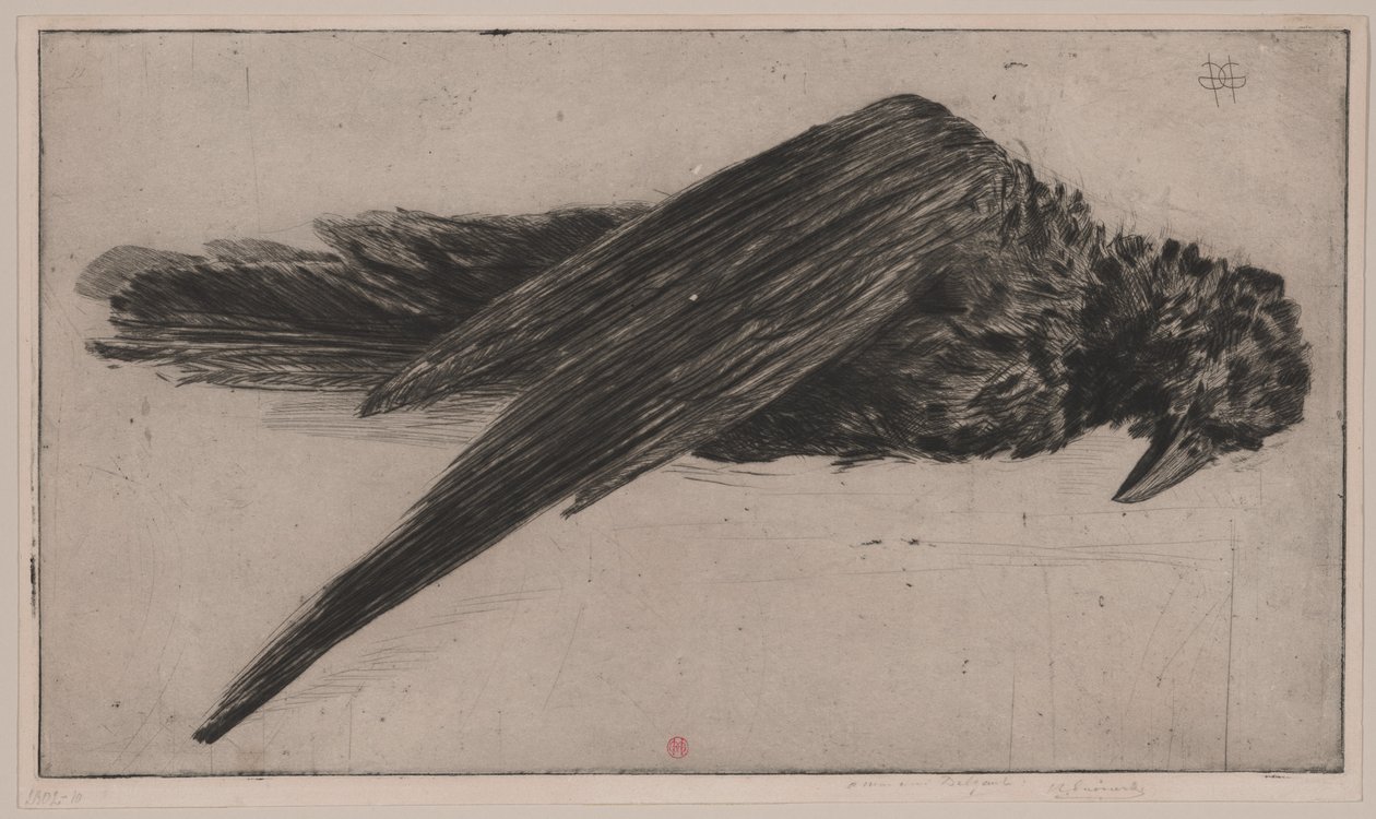 A nagy függő holló (Le Grand Corbeau Pendu), alkotó: Henri Charles Guérard