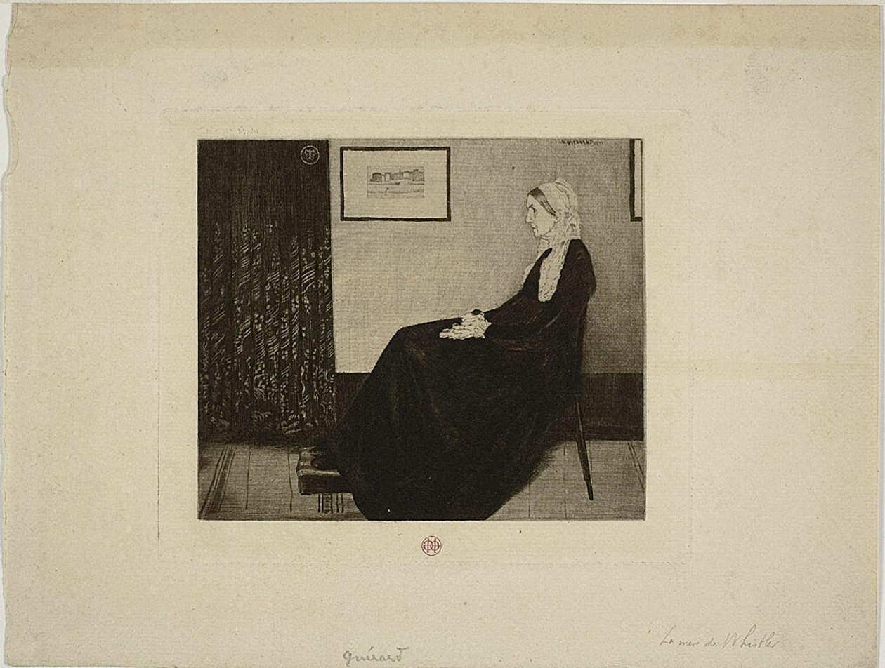 Whistler édesanyja, Whistler után alkotó: Henri Charles Guérard