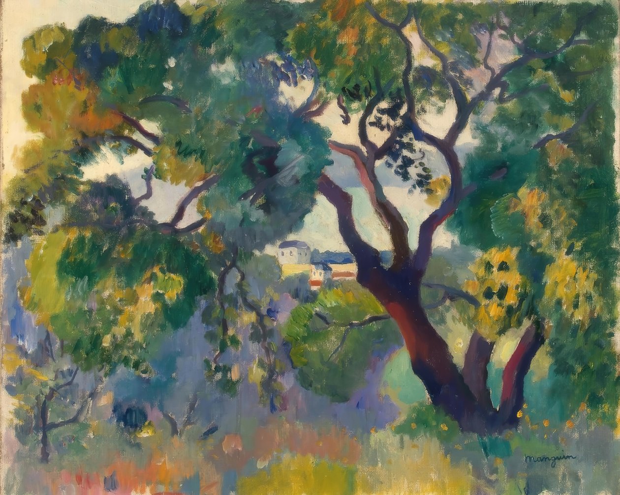 Táj St. Tropez közelében alkotó: Henri Charles Manguin