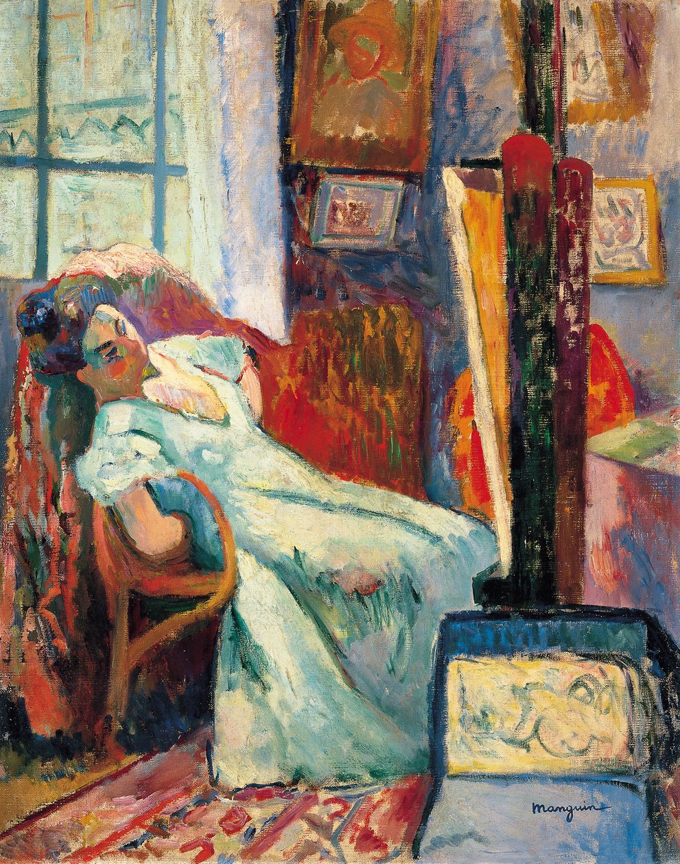 Pihenő modell, 1905 alkotó: Henri Charles Manguin