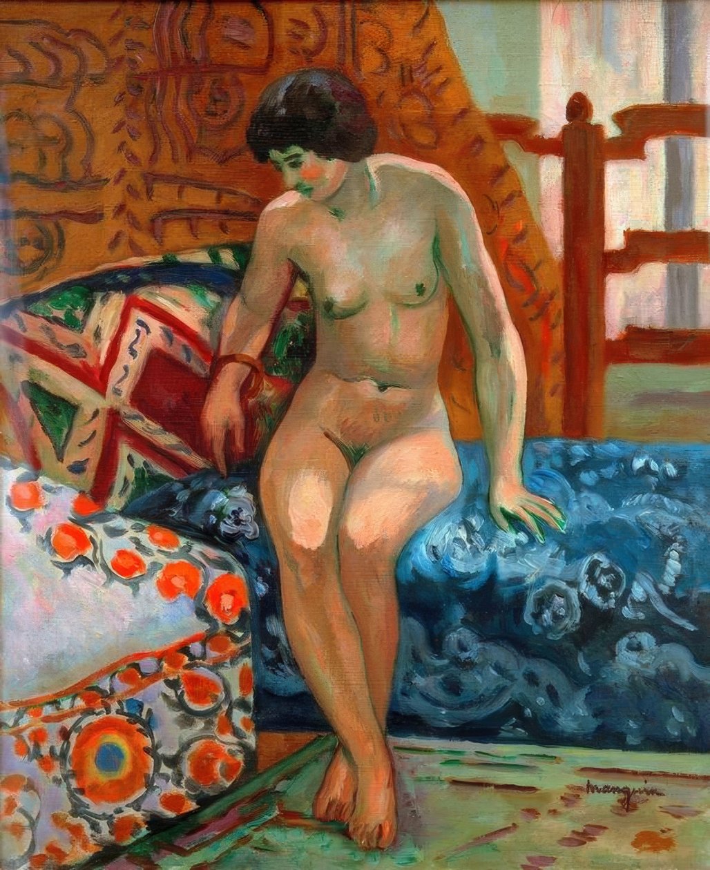 Meztelenül az oszmánban alkotó: Henri Charles Manguin