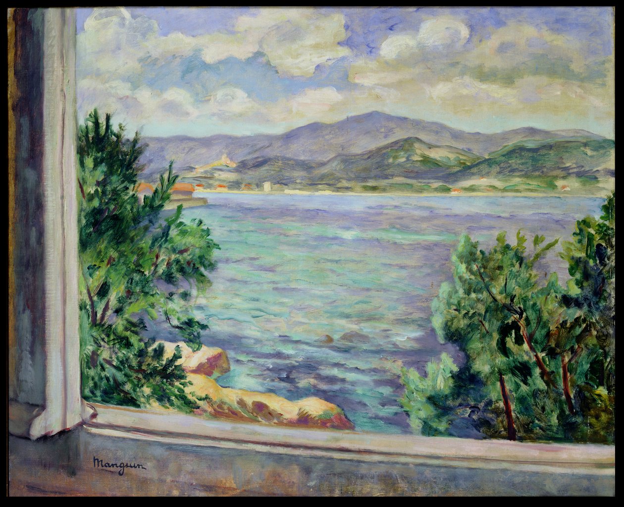 A St. Tropezi-öböl az Oustalettől alkotó: Henri Charles Manguin