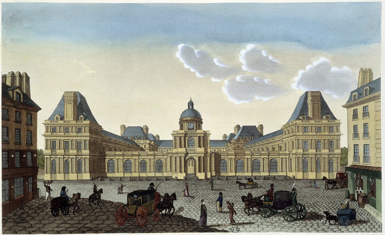 Kilátás a Palais du Luxembourgra, 1820 körül - Courvoisier „" Párizsi kilátások" című filmben alkotó: Henri Courvoisier Voisin