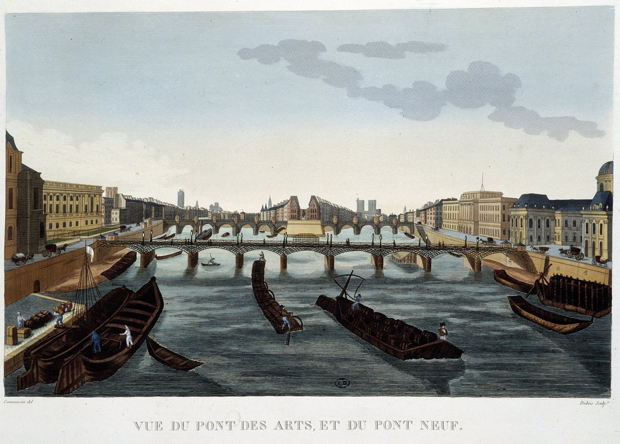 Kilátás a Pont des Arts-ra és a Pont Neuf-ra – Courvoisiertől alkotó: Henri Courvoisier Voisin