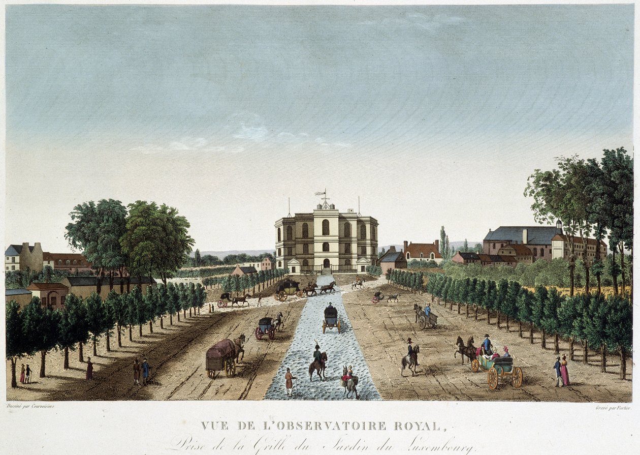 Kilátás a Királyi Obszervatóriumra – Courvoisier „Vues de Paris”-jában alkotó: Henri Courvoisier Voisin