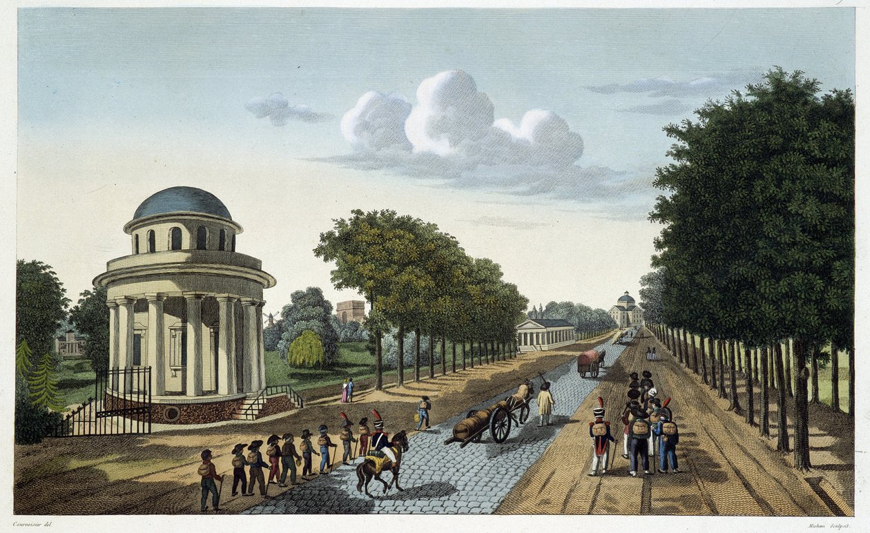 Kilátás a Monceau-kertre – Courvoisier „" Kilátásai Párizsra" című részben alkotó: Henri Courvoisier Voisin