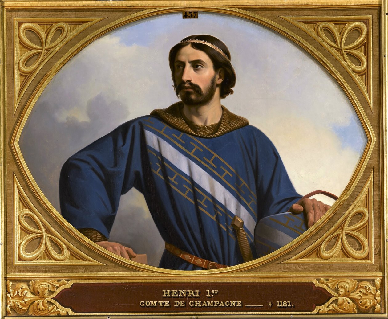 I. Henrik Champagne-i gróf 1127-1181, liberálisnak nevezett, 1844. alkotó: Henri Decaisne