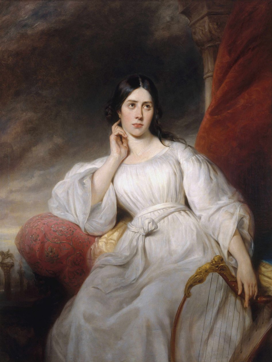 Maria Malibran-Garcia operaénekesnő portréja 1808-1836, Desdemona néven, 1830. alkotó: Henri Decaisne