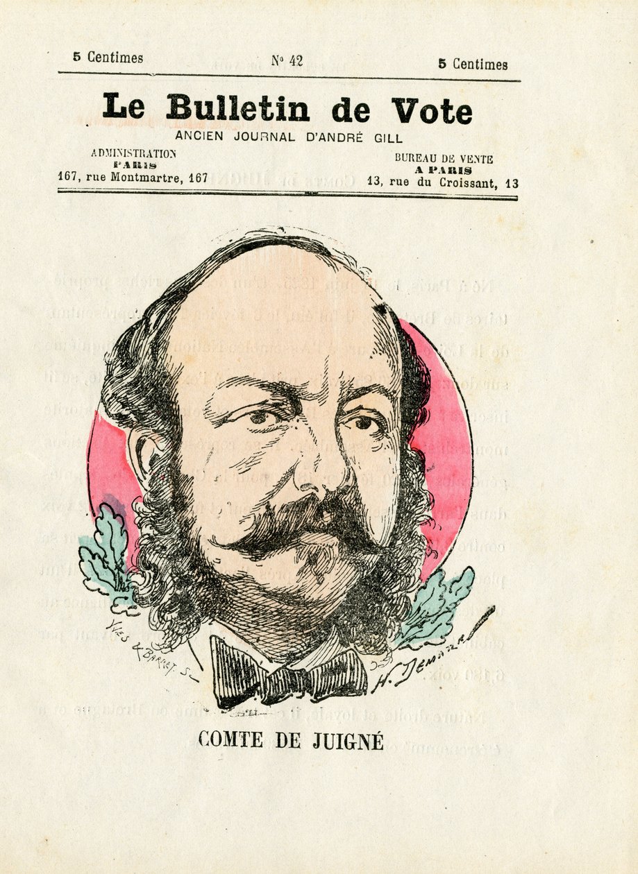 Szavazás, 2. sorozat, Satirique en Színek: De Juigne Comte – Henri Demare (1846-1888) illusztrációja alkotó: Henri Demare