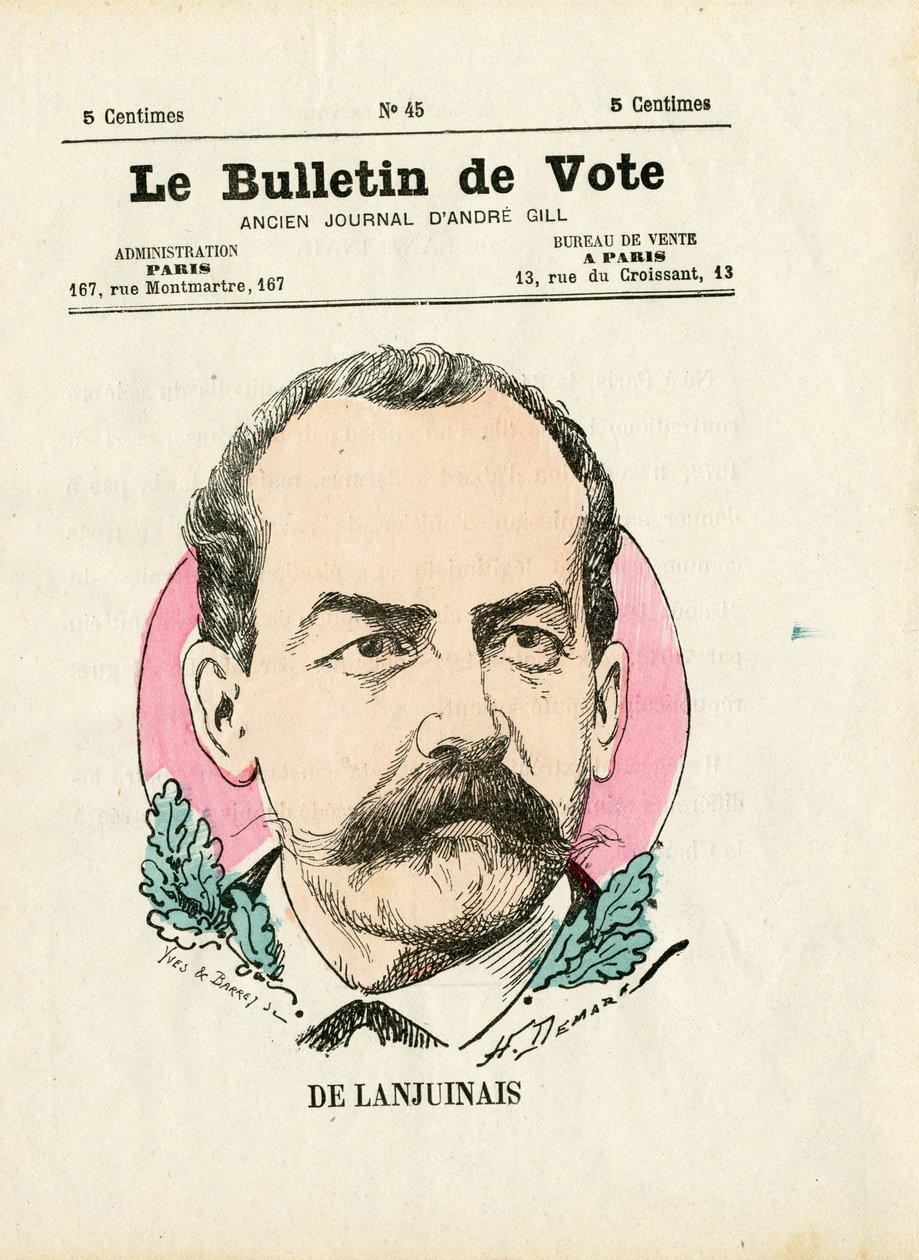 Szatirikus 2. sorozat: De Lanjuinais – Henri Demare (1846-1888) illusztrációja alkotó: Henri Demare