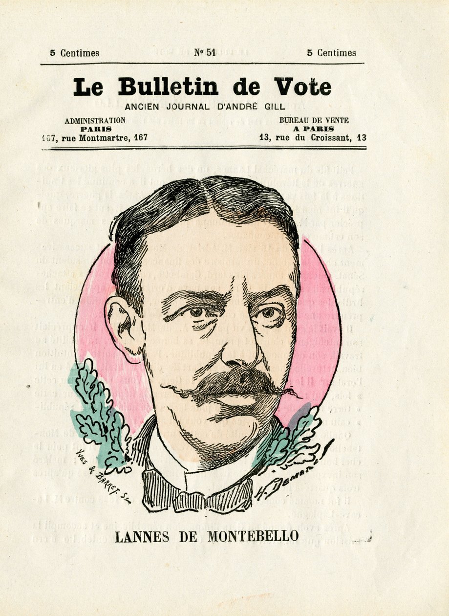 Szatirikus 2. sorozat: Lannes de Montebello – Henri Demare (1846-1888) illusztrációja alkotó: Henri Demare