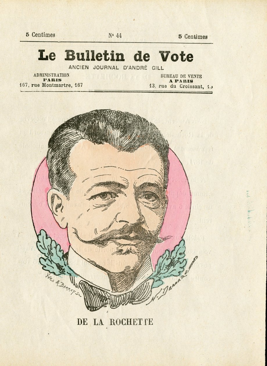 Szatirikus 2. sorozat, színes: De la Rochette – Henri Demare (1846-1888) illusztrációja alkotó: Henri Demare