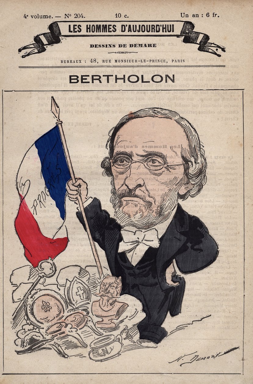 Christophe Bertholon 1808-1885 rajzfilmje a „Les Hommes d