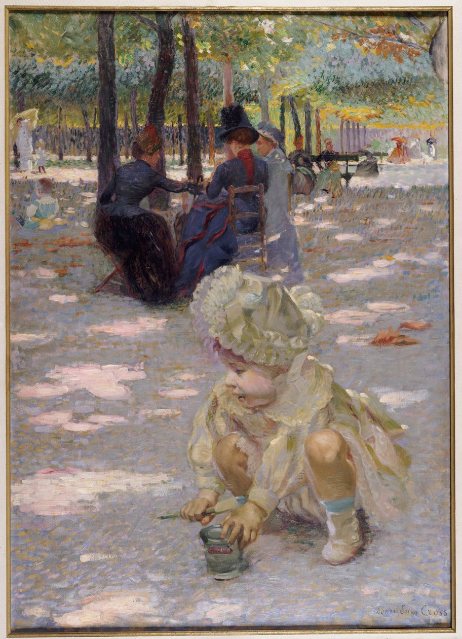 Egy augusztusi délután Luxembourgban, 1886 alkotó: Henri Edmond Cross