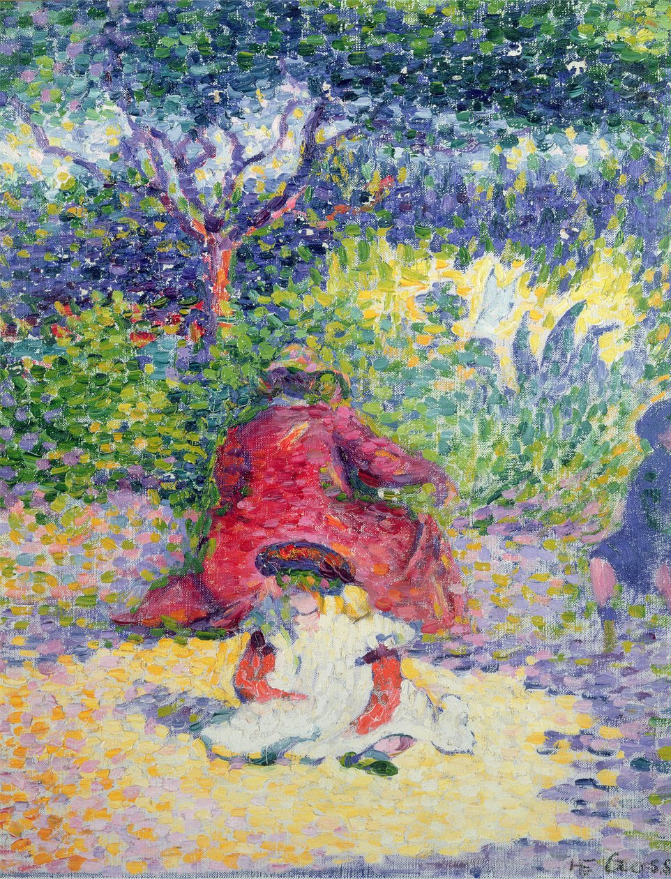 A kertben alkotó: Henri Edmond Cross