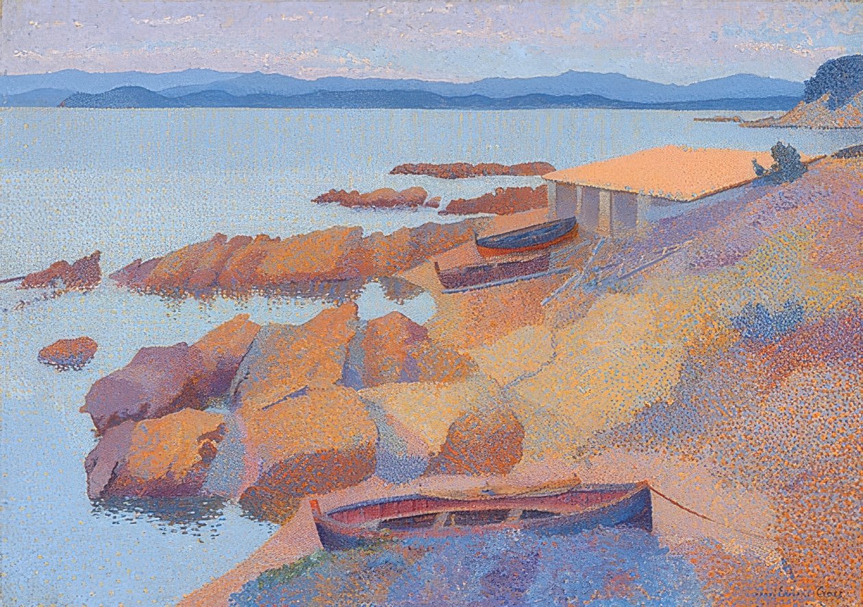 Part Antibes közelében. 1891/92 alkotó: Henri Edmond Cross