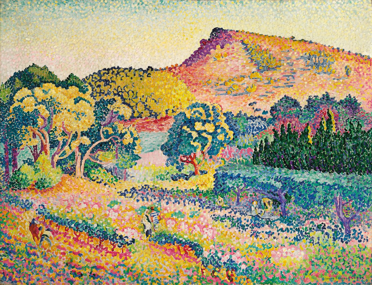 Táj Le Cap Negre-vel; Táj Cap Negre-vel, 1906 alkotó: Henri Edmond Cross