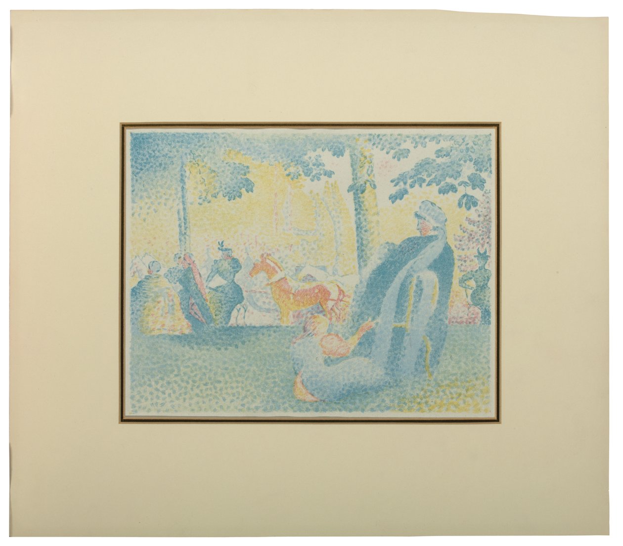 Les Champs Elysees, Pan, 1898 alkotó: Henri Edmond Cross